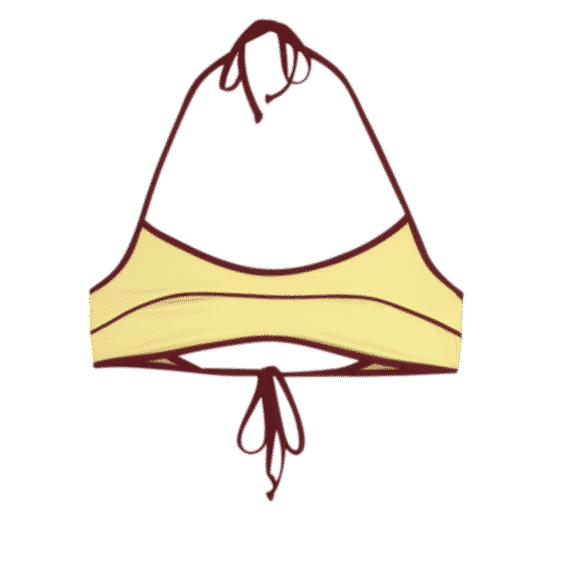 Scoop Neck Reef Bikini Top