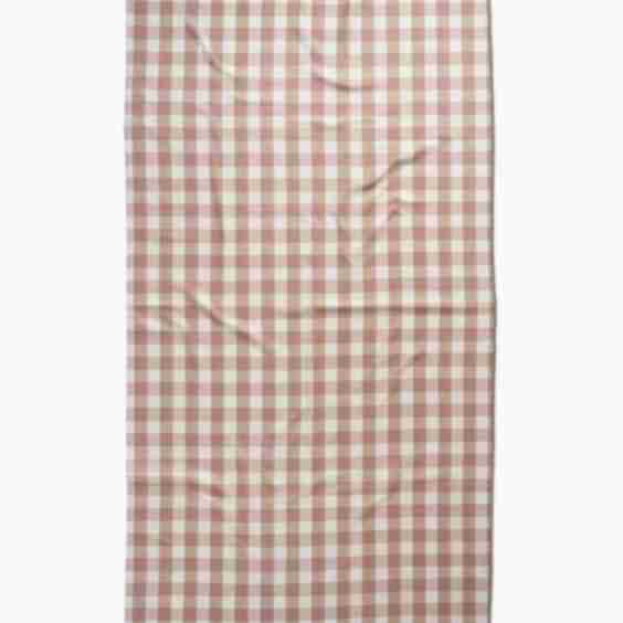 Vintage Gingham Natural Luxe Bath Towel
