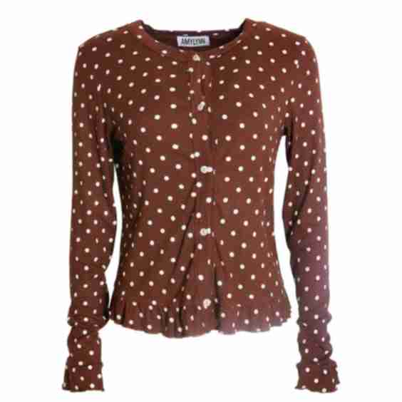 Edie Viscose Polkadot Cardigan