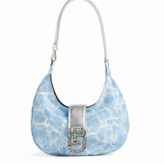 Cindy Crystal Logo Shoulder Bag