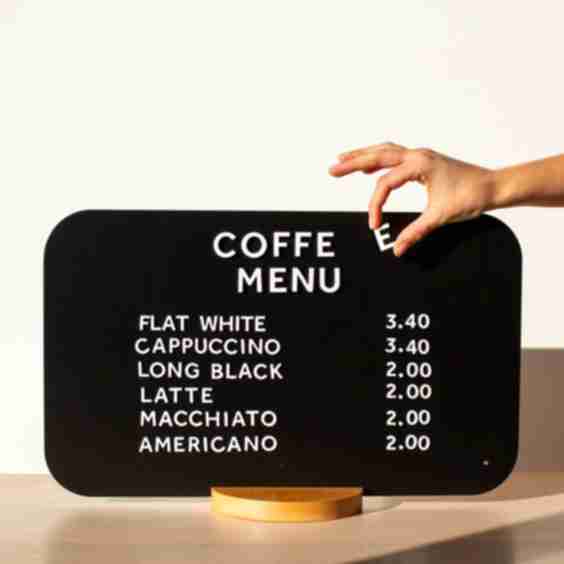 Rectangle Tabletop Sign