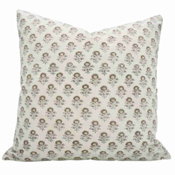 Hand Block Printed Pillow Cover Decorative Throw Pillowcase