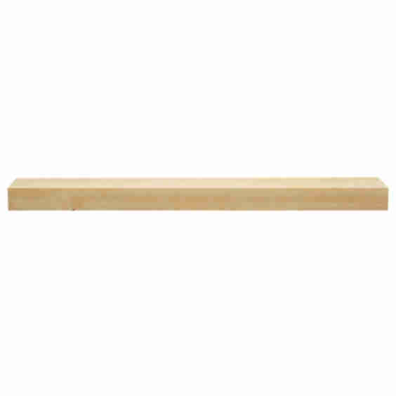 Modern Smooth Timber Fireplace Mantel, 48"