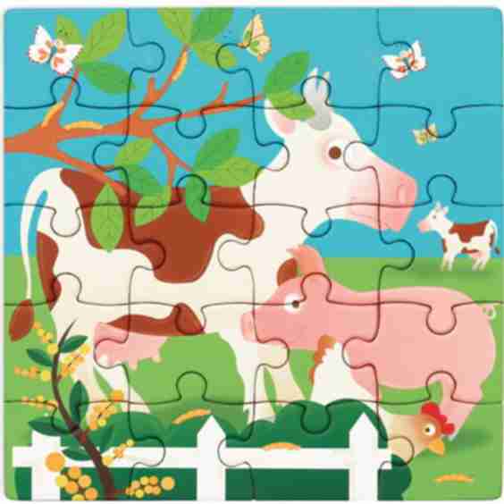 Magnetic Puzzle Book To Go Farm