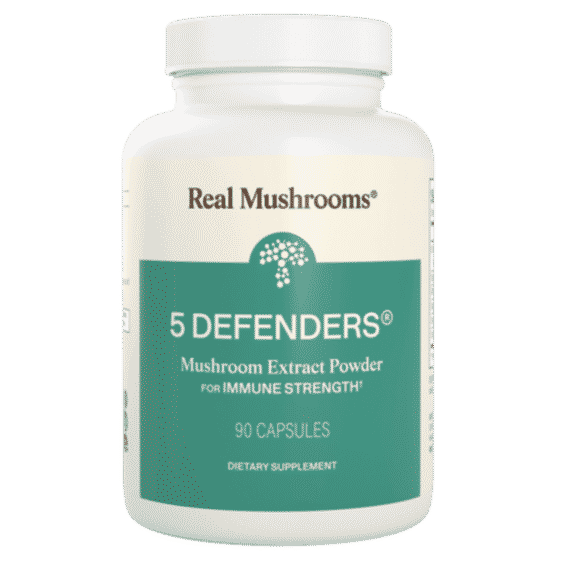 5 Defenders Organic Mushroom Blend Capsules 90Pcs