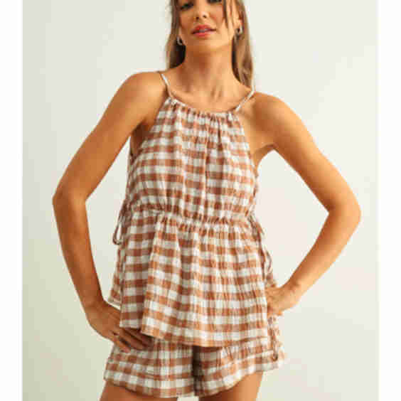 Eloise Gingham Top