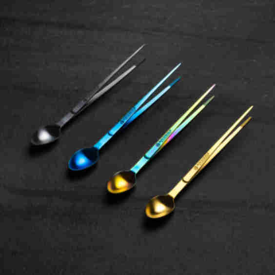 205mm 2-in-1 Spoon + Tweezer Tool