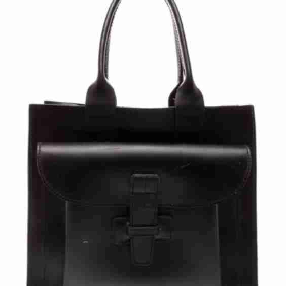 Leather Top Handle Bag