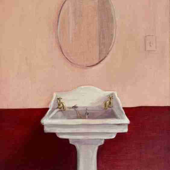 Painted Plaster Basin