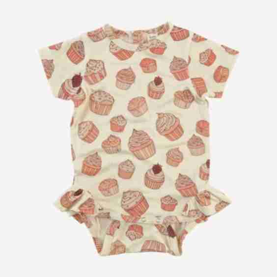 Short Sleeve Ruffle Leg Bodysuit