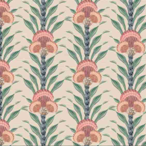 Colony Stripe on Sisal Grasscloth Wallpaper