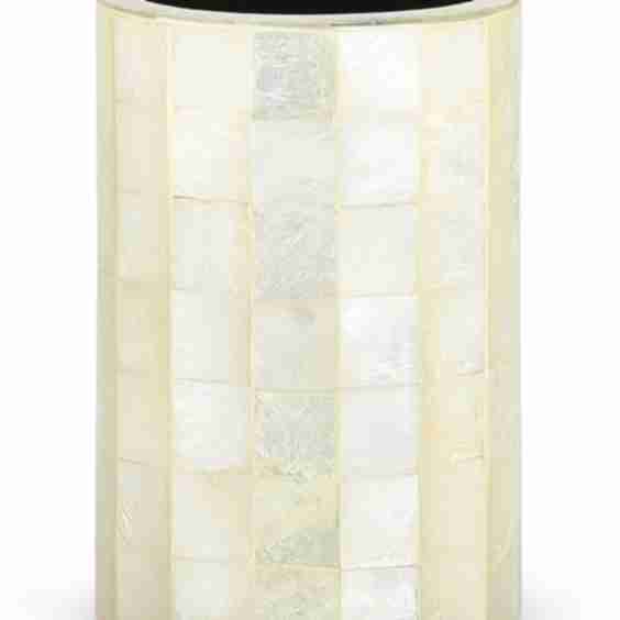 Capiz Brush Holder