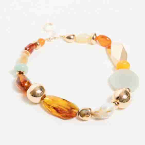 Mixed Bead Ball Necklace