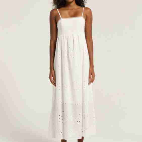 Rose Embroidered Maxi Dress