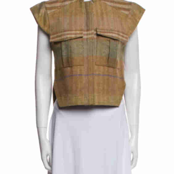 Plaid Print Vest