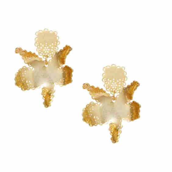 Paper Lily Drop Earrings