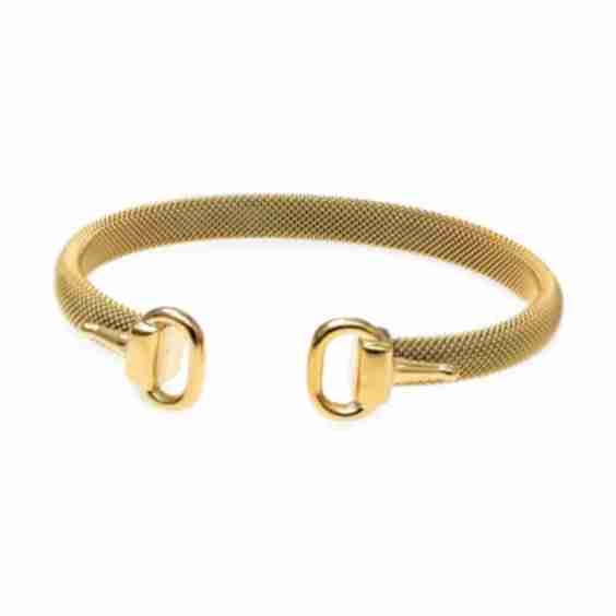 Goldtone Stainless Steel Cuff Bracelet
