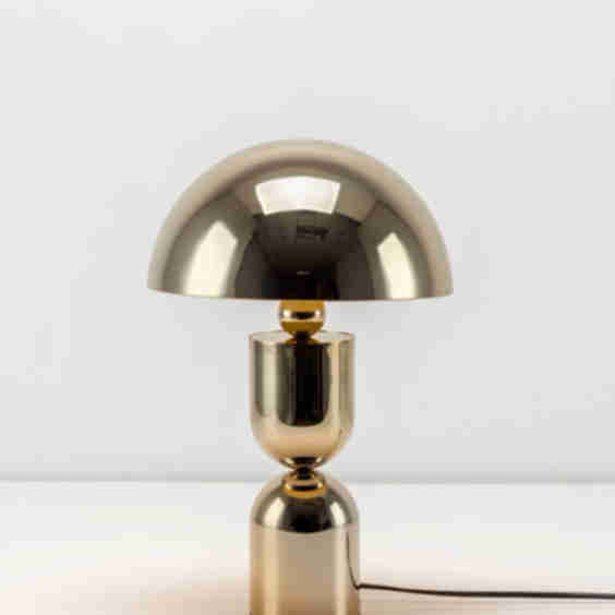 Brass Mushroom Dome Table Lamp