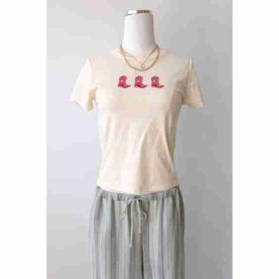 Cowboy Boots Graphic Tee Top