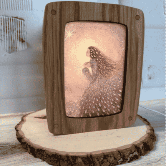 Het Houtlokael Postcard Lamp