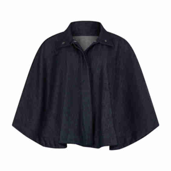 Denim Cape Jacket