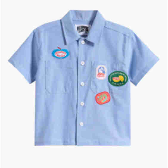 Kids' Orchard Cotton Button-Up Shirt