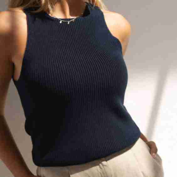 Claire Halter Knit Top
