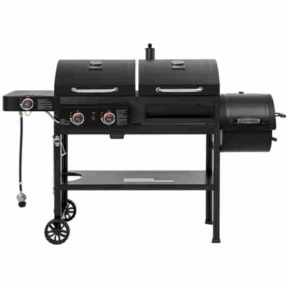 2-Burner Gas & Charcoal Combo Grill