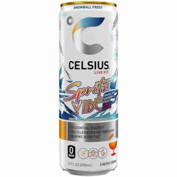 Celsius Live Fit Sparkling Energy Drink No Sugar Snowball Frost Limited Edition Flavor 12 Drinks 12 Fl Oz Each