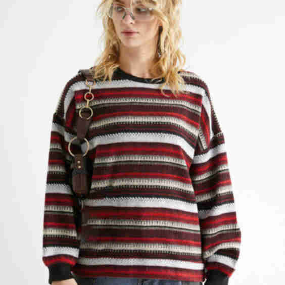 Striped Knit Sweater