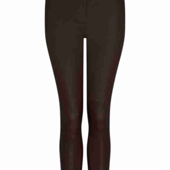 Stretch Leather Boyfriend Pants