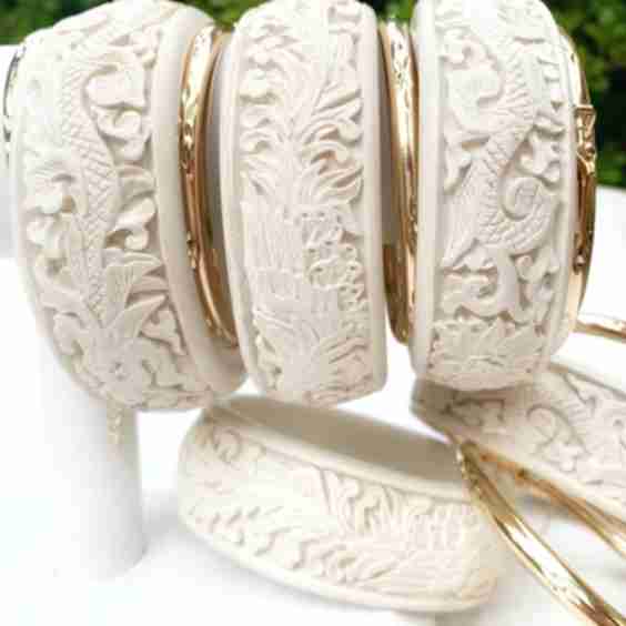 Lacquerware Bangle Bracelet