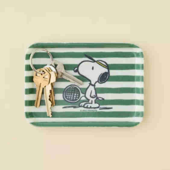 Peanuts Snoopy Tennis Trinket Tray