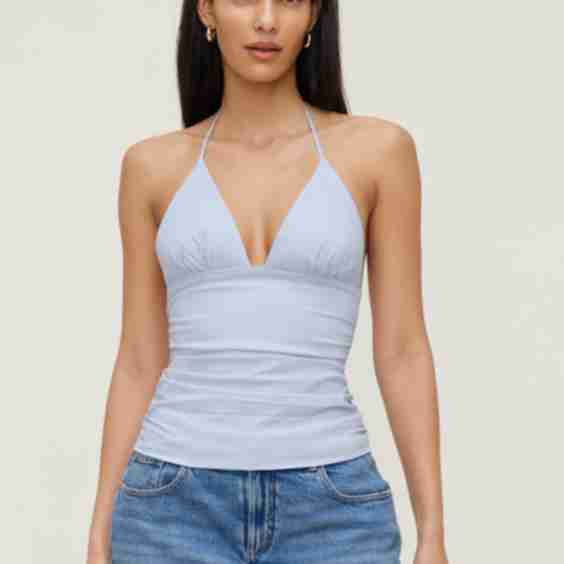 Poplin Halter Top