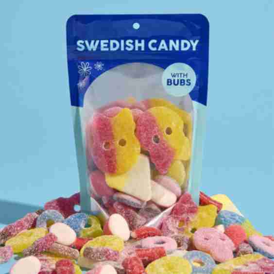 Swedish Candy Sour Mix Bag with BUBS