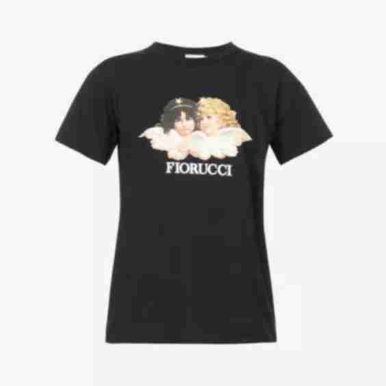 Angels Graphic Print Cotton Jersey T Shirt