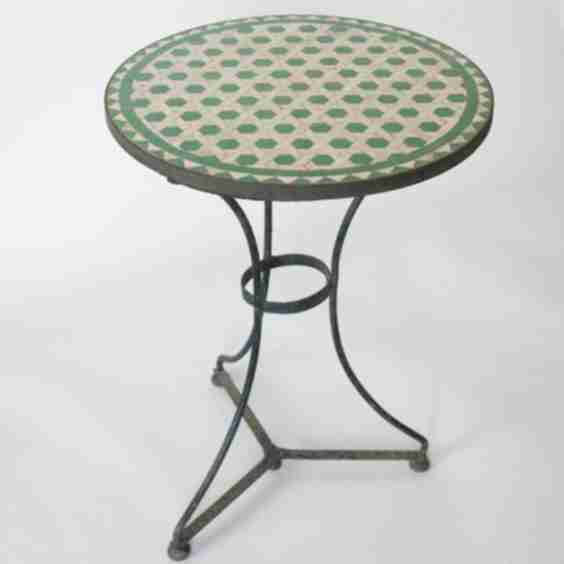 Antique Mosaic Garden Table, 1890s (Pre-Owned)