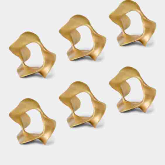 Saffron Napkin Rings (Set of 6)
