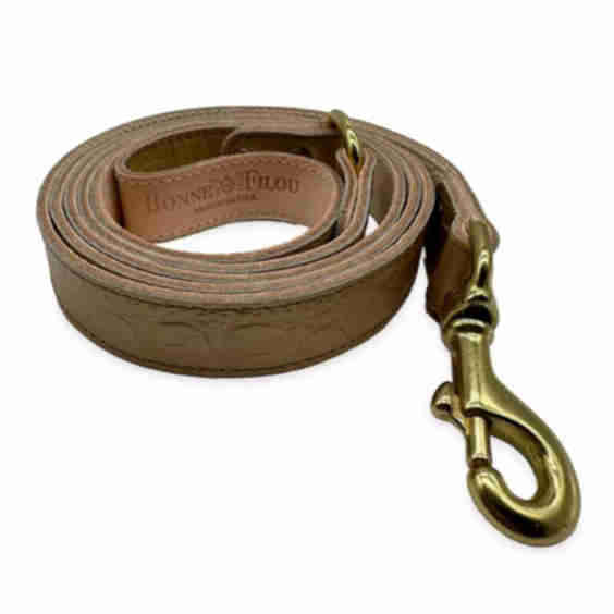 Large 6' Croc Leather Dog Leash