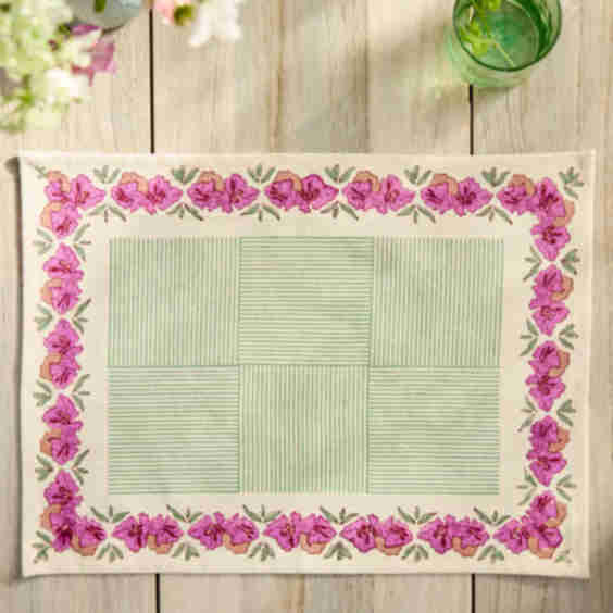 Blossom + Stripe Placemat