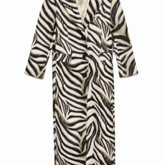Zebra-Print Coat