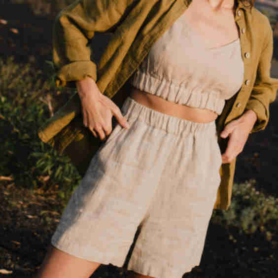 Main Casual Linen Shorts