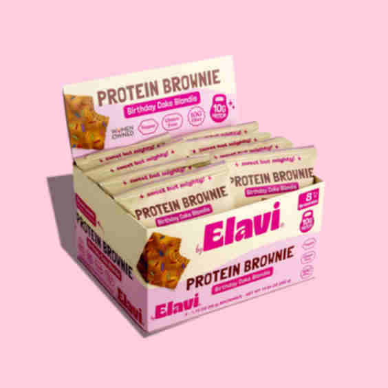 Birthday Cake Blondie Protein Brownies 8Pcs