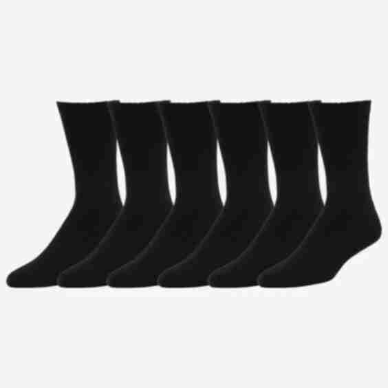 6-Pack Athletic Half Cushion Crew Socks