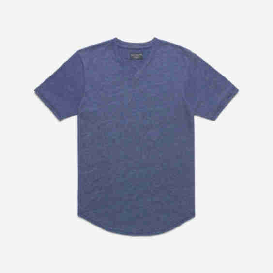 Tri-Blend Scallop V Top