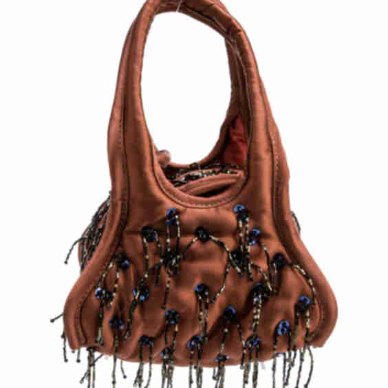Satin Top Handle Bag