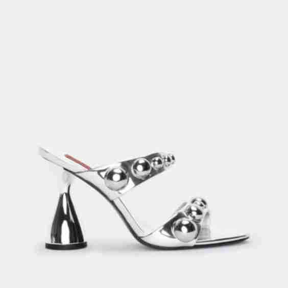 Dome Stud Verner Heel Sandal