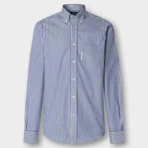 Regular Fit Bengal Stripe Poplin Shirt