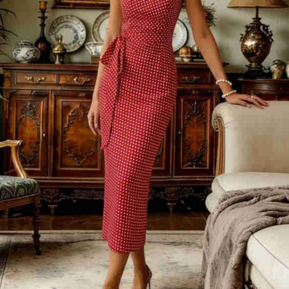 Sleeveless Midi Cotton Dress