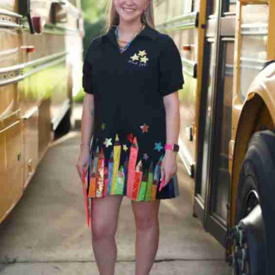 School Days Colored Pencil Dress